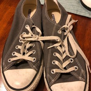 Converse sneakers, grey. Women’s size 10. Gently worn
